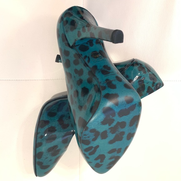 Dolce & Gabbana Patent Leather Leopard Shoes Sz 40 - Picture 5 of 6